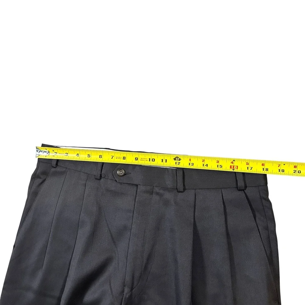 Vintage Ralph Lauren Polo University 36x32 Club Mens Wool Pants Chocolate Brown‎